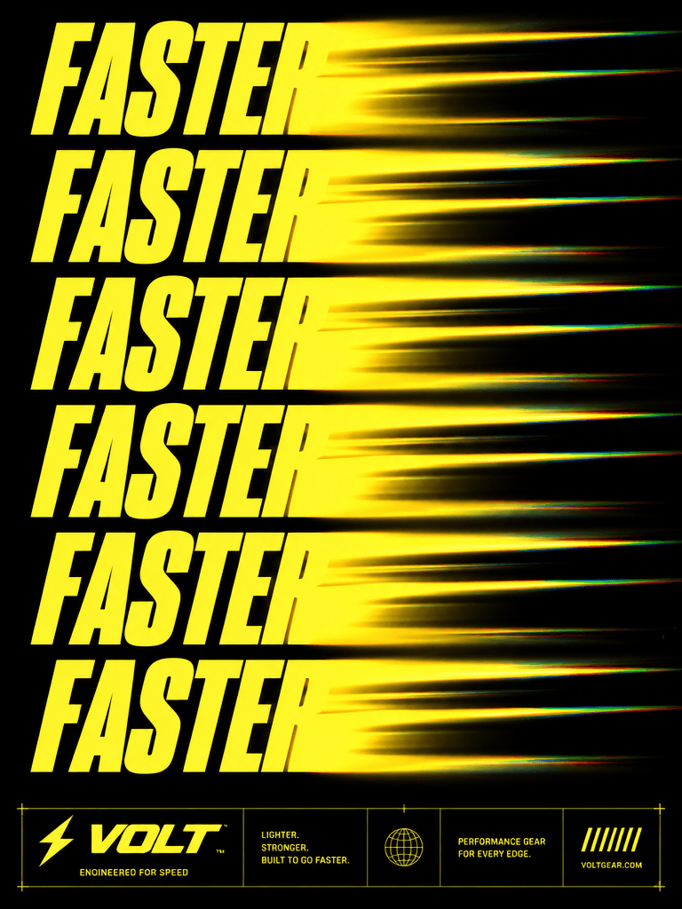 Kinetic Type Poster — Electric